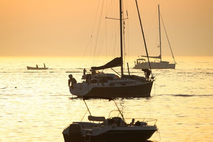 Anchored at sunset