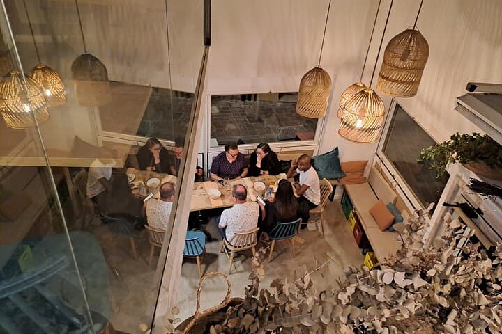 group of friends having tapas