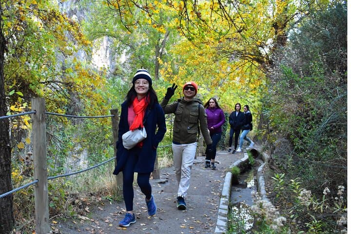 Hiking in the Canyon of the Monachil Cubs in Granada
