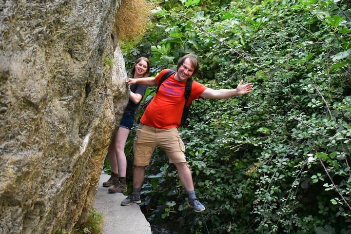 Hiking in the Canyon of the Monachil Cubs in Granada