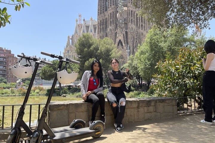 Barcelona Guided 3-hour Gaudi E-Scooter Tour