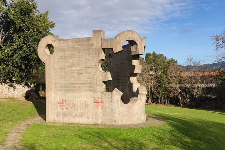 Eduardo Chillida's sculpture in Gernika (Gure aitaren etxea)