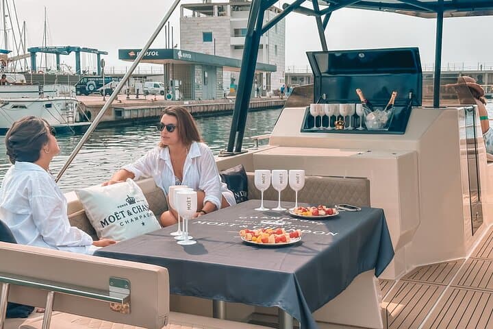 Luxury catamaran sailing experience in Barcelona