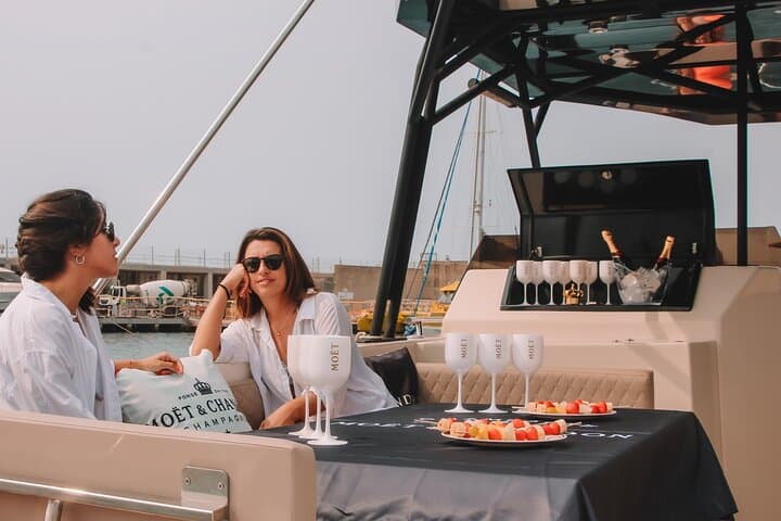 Luxury catamaran sailing experience in Barcelona