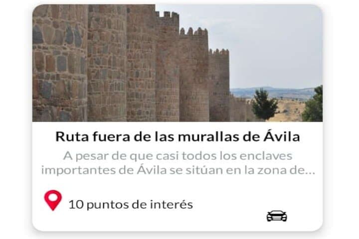 APP Self-Guided Routes Ávila with Audioguide