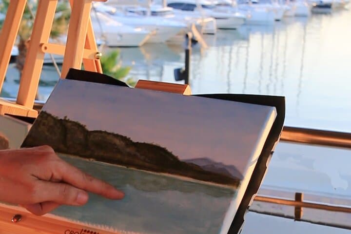 Private Experience Painting and Gastronomy in Denia Sea Sunset