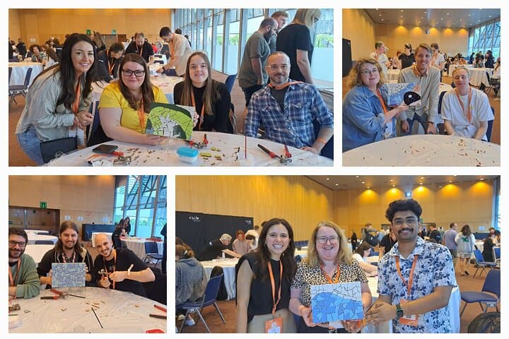 Teambuilding Barcelona: Create the logo of your company in mosaic