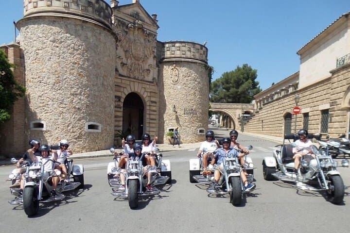 Guided cruise trike tour in Mallorca