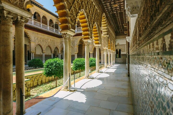 Sevilla: Guided tour to the Alcazar + Cathedral and Giralda