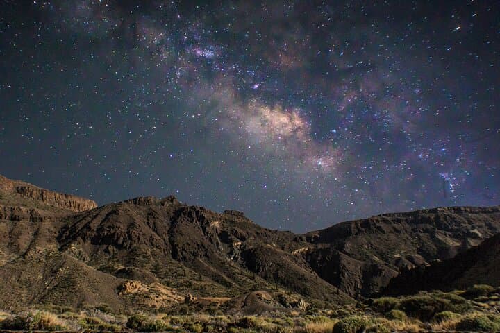 milkyway over the caldera