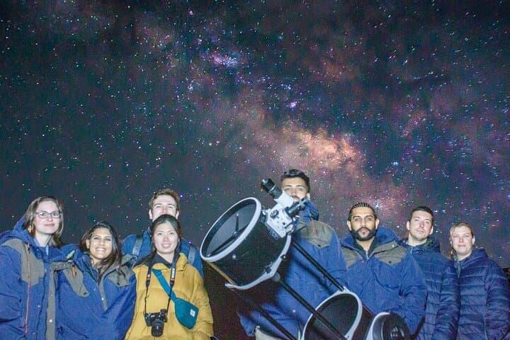 small groups 8 max per telescope