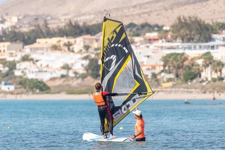 Learn to windsurf in the beautiful bay of Costa Calma
