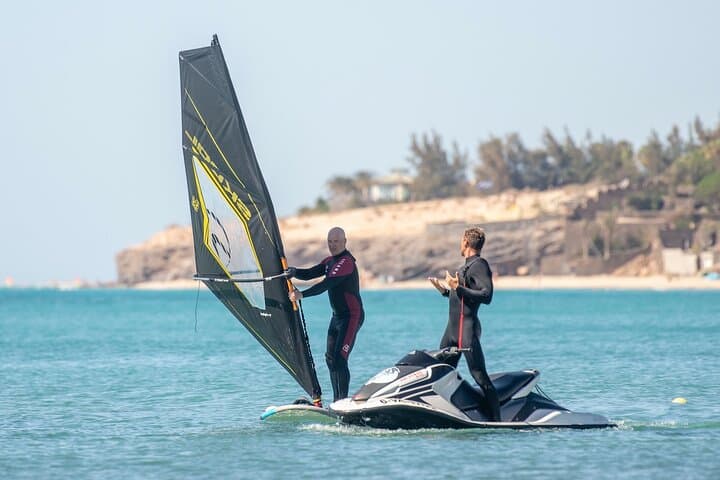Learn to windsurf in the beautiful bay of Costa Calma