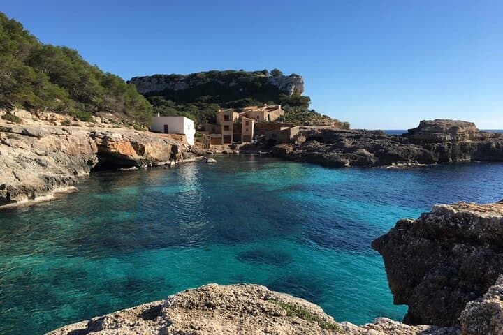 Boat tour Cala Figuera, Es Pontas, Caló de Moro, Cala Marmols