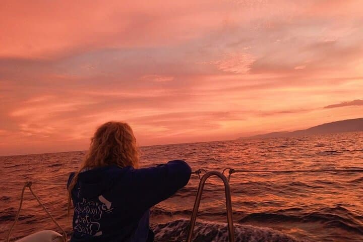 Sailing sunset