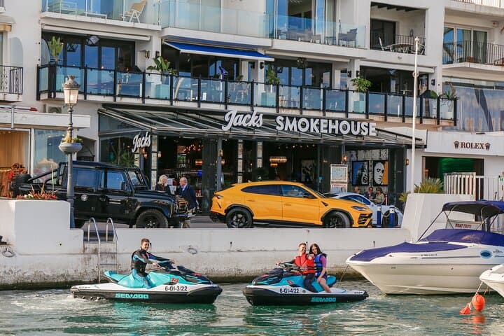 Guided JETSKI tour along the coast of Marbella, enjoy 30 minutes or 1 hour