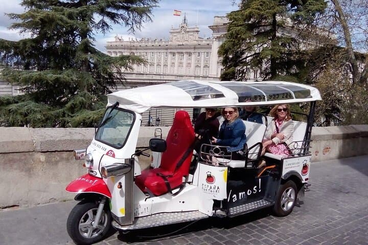 Tour Madrid in 2 hours! Electric Tuk - Fast, Fun, and Exclusive