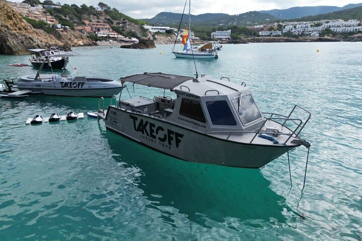Beach and Cave LUXURY TOYS Boat Tour - Ibiza
