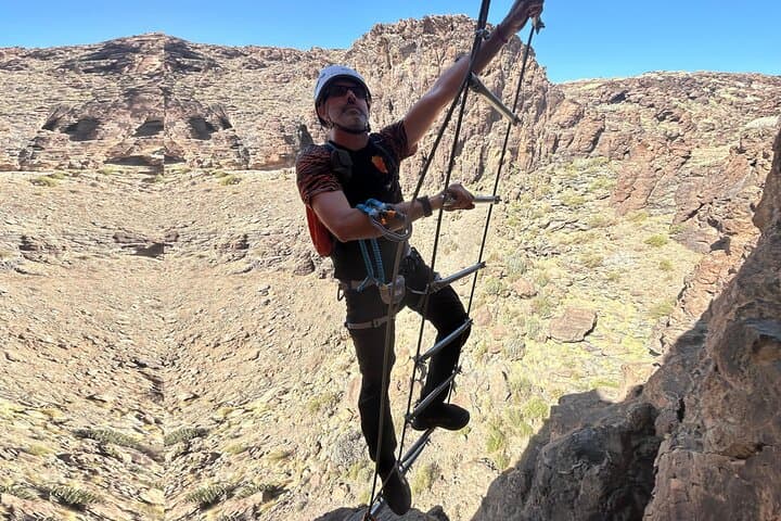 via ferrata hanging ladder