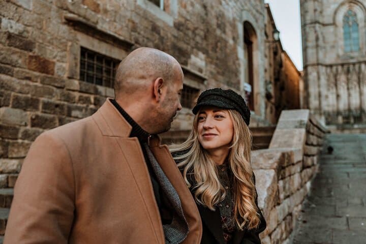 Barcelona Gothic Quarter cinematic photoshoot