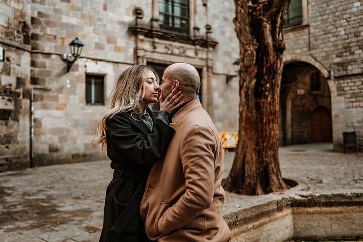 Barcelona Gothic Quarter cinematic photoshoot