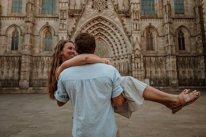 Barcelona Gothic Quarter cinematic photoshoot
