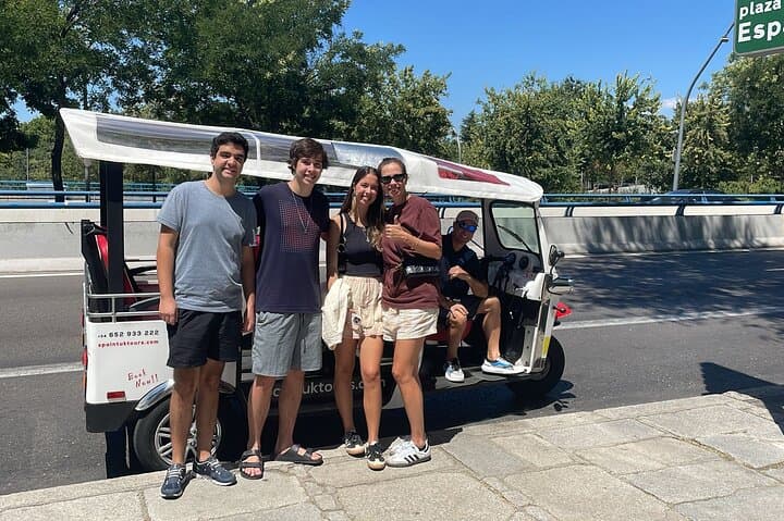 Tour Madrid in 2 hours! Electric Tuk - Fast, Fun, and Exclusive
