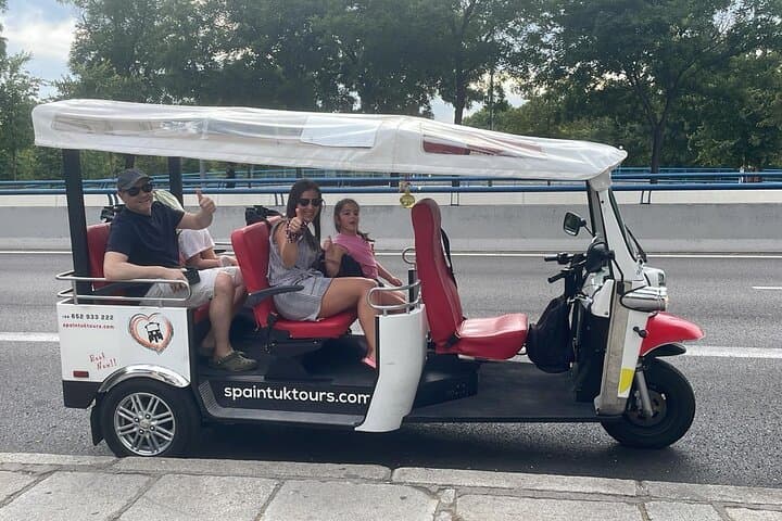 Tour Madrid in 2 hours! Electric Tuk - Fast, Fun, and Exclusive