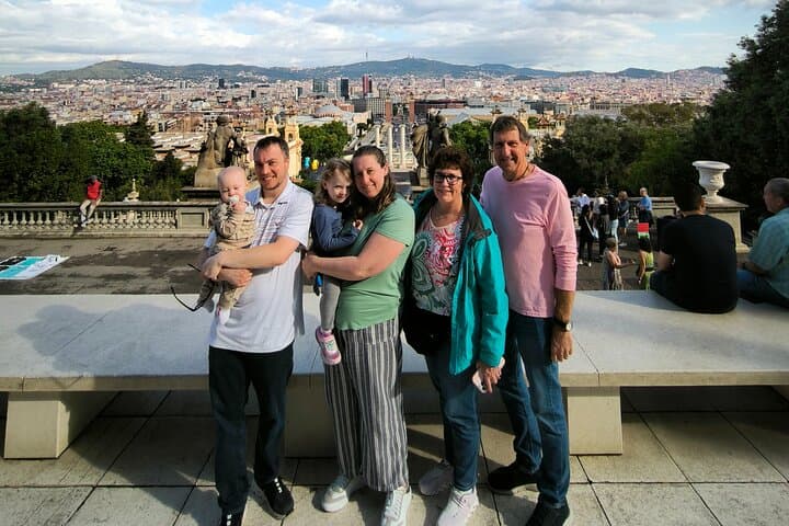 VIEWS OF PLAZA ESPAÑA FROM MONTJUIC HILL