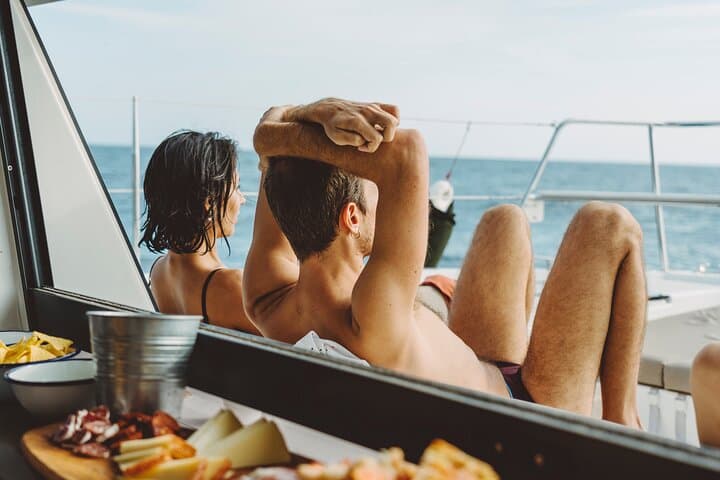 Luxury catamaran for private experiences in Barcelona