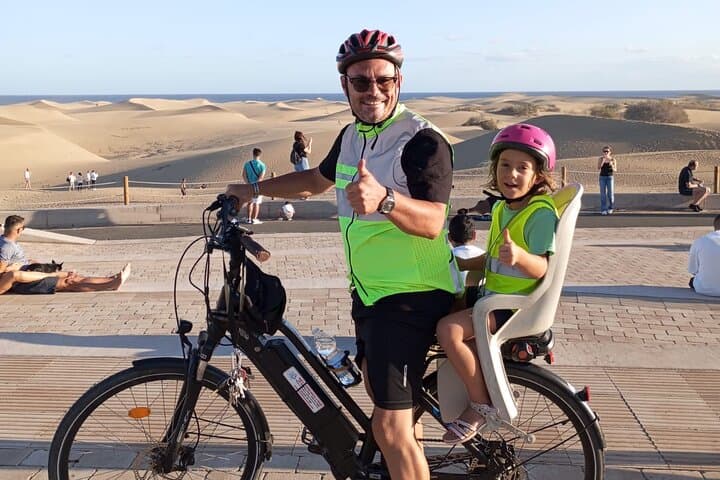 E-Bike City Tour with included Camel Tour inside Maspalomas Dunes