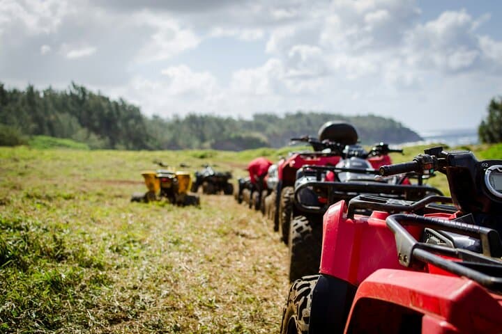 All geared up for a day of adrenaline, nature, and island exploration.