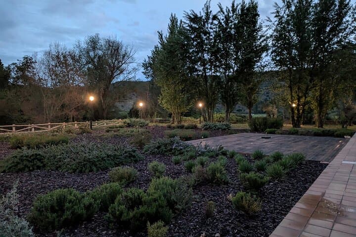Wine Waterfall and Firelight Dinner at a Private Estate