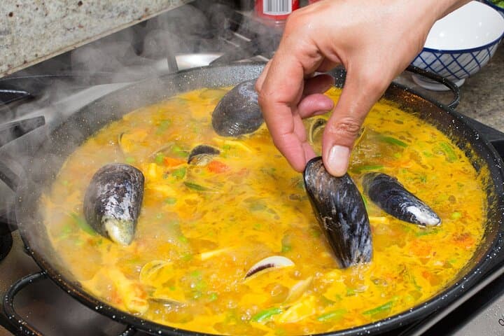 Cook Paella & Traditional Spanish Dishes + Wine (4-Course Meal)