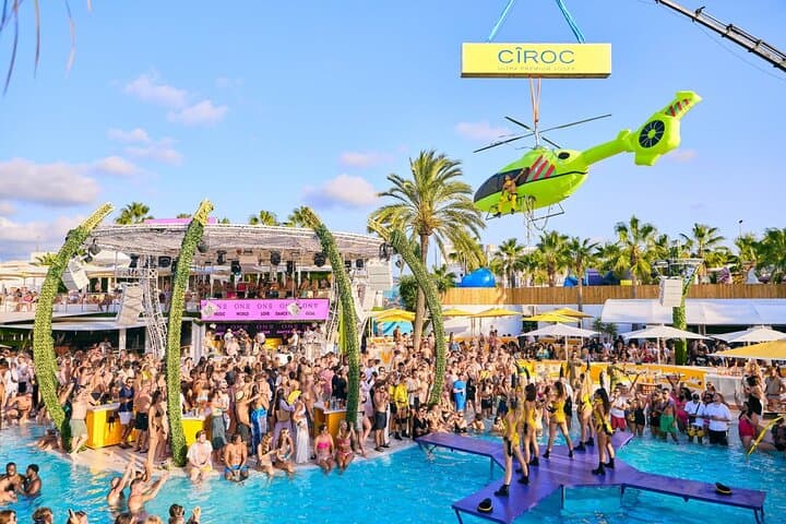 Ibiza Pool Party and Club Tour including O Beach and Eden Club