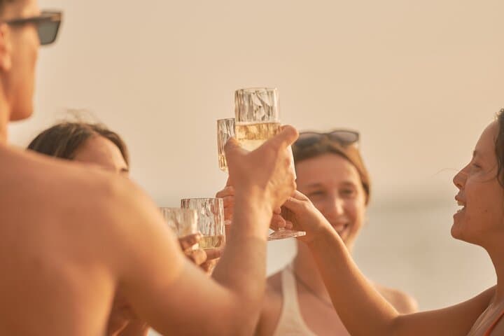 Toast to the light DE DE sunset