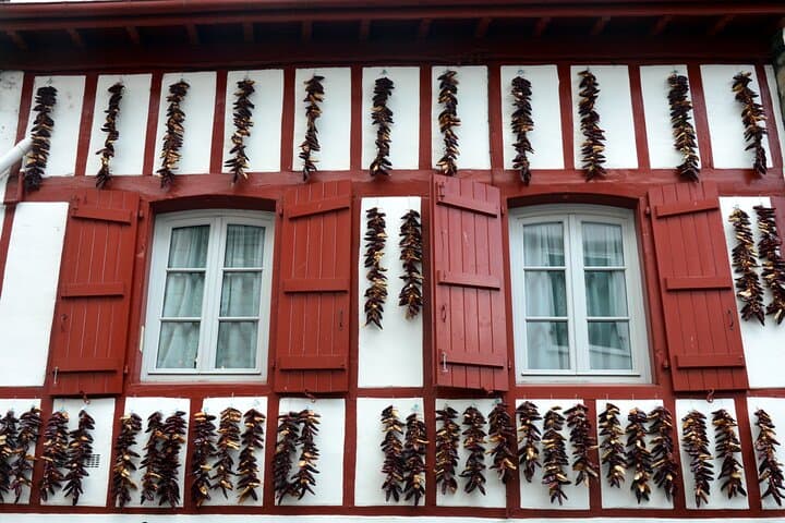 Tour of villages in the French Basque Pyrenees Sare, Ainhoa and Espelette