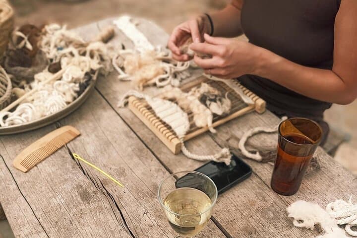 ART & WINE with Leela Romeo Mallorquin Textile Artist