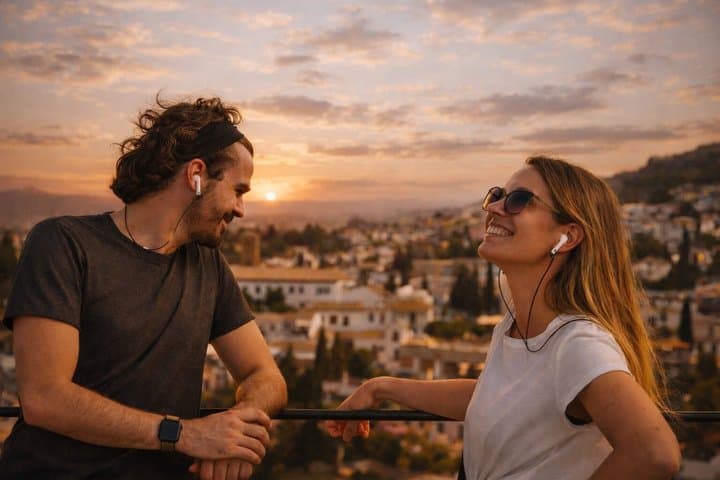 Walk Granada's Old Town with expert narration in your earbuds. Our self-guided audio tour covers the Albaicín's narrow streets, Sacromonte caves, and centuries of Moorish-Christian history.