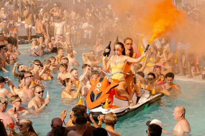 Ibiza Pool Crawl With O beach and Open bar
