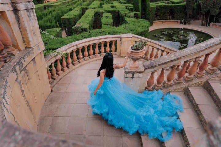 Blue Volume Dress