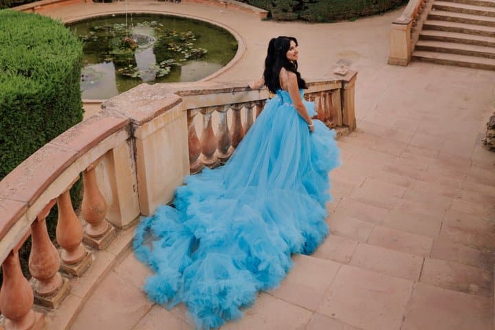 Blue Volume Dress