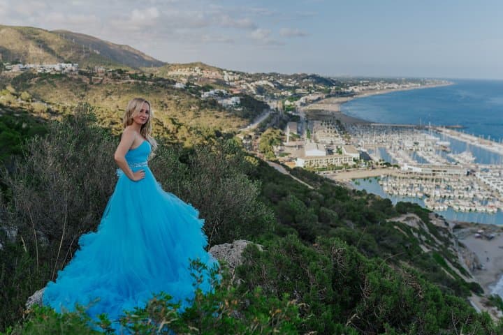 Blue Volume Dress