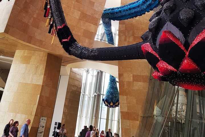 Atrium of the museum. Valkyrie. Joana Vasconcelos.