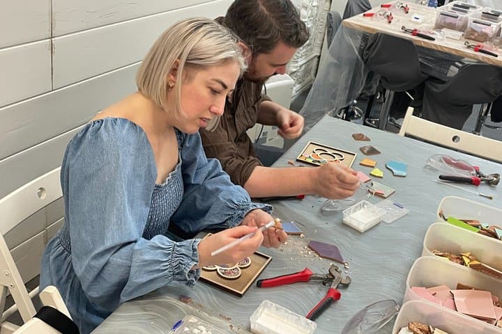 Guided “Flower of Barcelona” Panot Shape Mosaic Workshop 2 Hours
