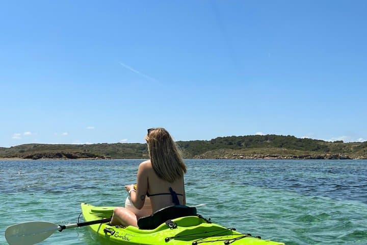 Guided kayak tour of Mongofre and Addaia Bay