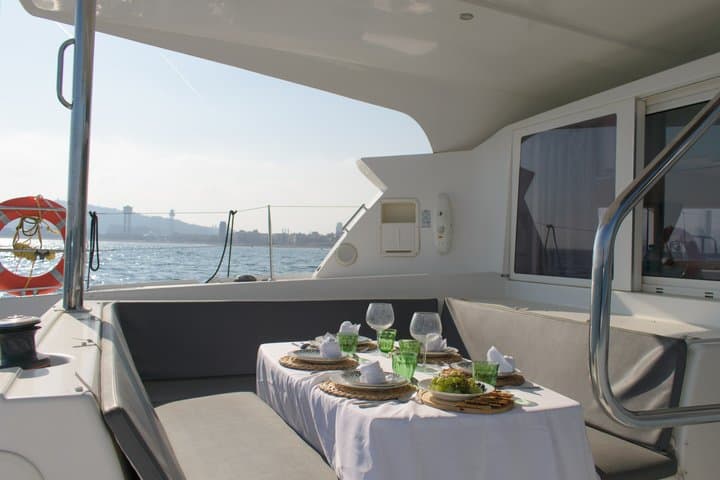 Barcelona Catamaran Sailing Tour with Drinks and Snacks