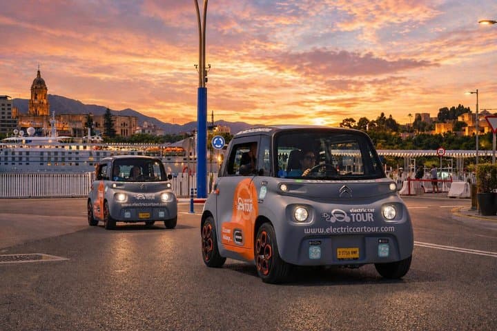 Málaga Sunset & Night Tour by Electric Car