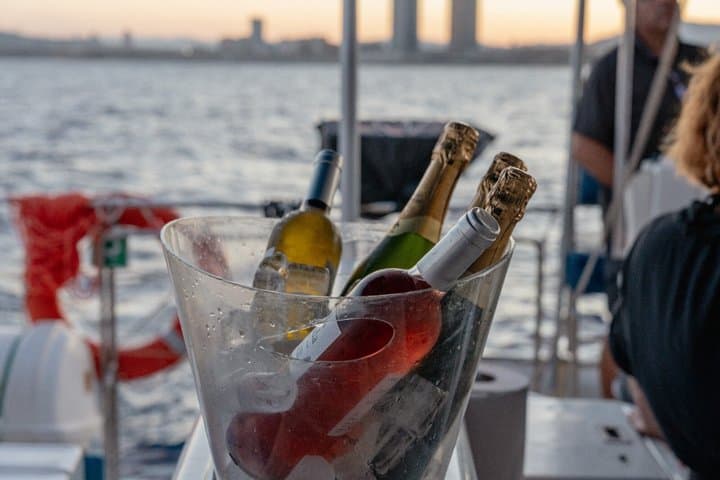 Barcelona Catamaran Cruise with Swim Tapas FREE Pass NightClub