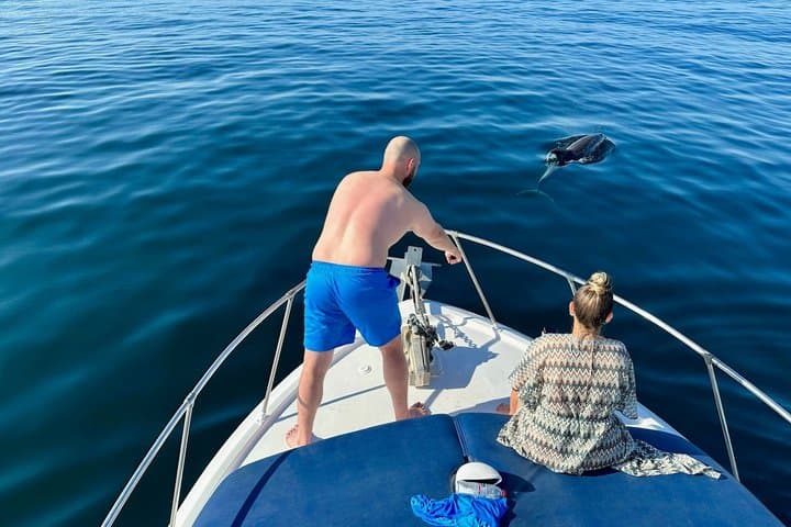 Benalmadena: Private Boat with Slide, Snorkeling and Activities
